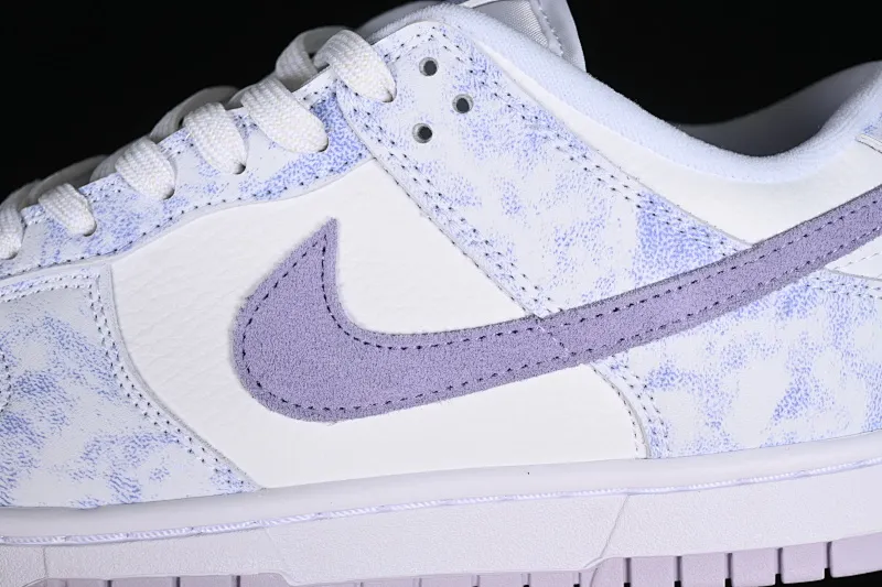 All categories Nk SB Dunk series Nk SB Dunk Low low-top sneakers Nk SB Dunk Low Prm white and light purple color SB smashed backboard fashion casual sneakers DM9467-500